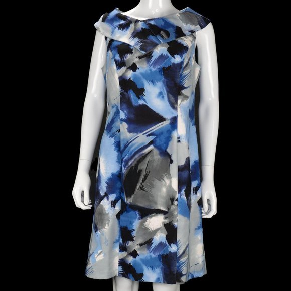 Dressbarn Vibrant Abstract Print Sheath Dress - Picture 1 of 7